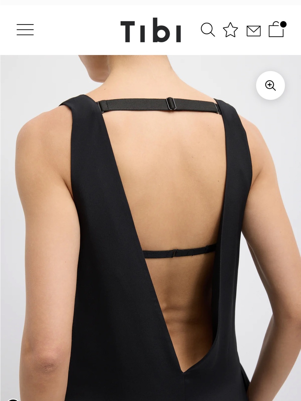 Tibi Black V-Neck Sleeveless Midi Jumpsuit Dress - Picture 6 of 6